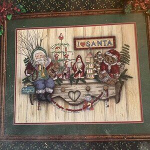 Something Special Christmas Holiday 'I Love Santa" Counted Cross Stitch Kit NIP